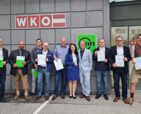 Erfolgreich abgeschlossener Diplomlehrgang zum Produktionsleiter von Stefan Strasser